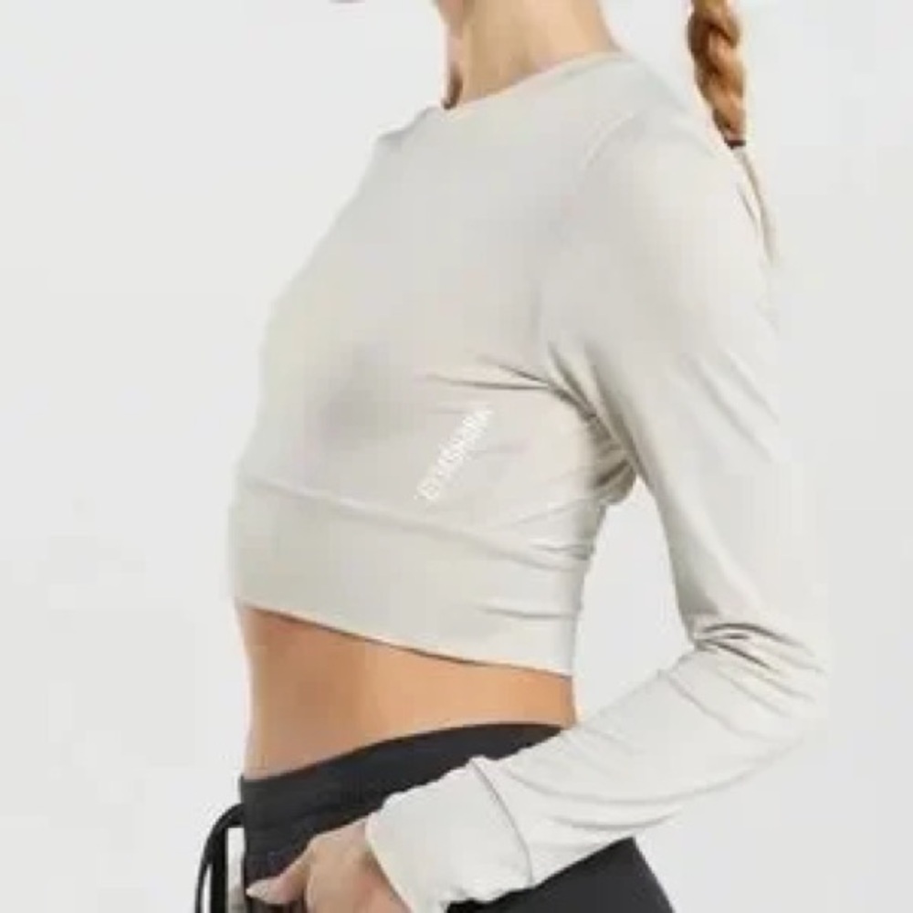 Gymshark Pause Open Back Long Sleeve Crop Top – XS - Picture 4 of 4